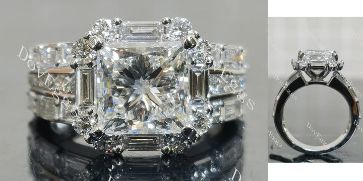 DovEggs halo pave art deco engagement ring only semi-mount only(Exclusively to DovEggs Stones) - DovEggs-Seattle