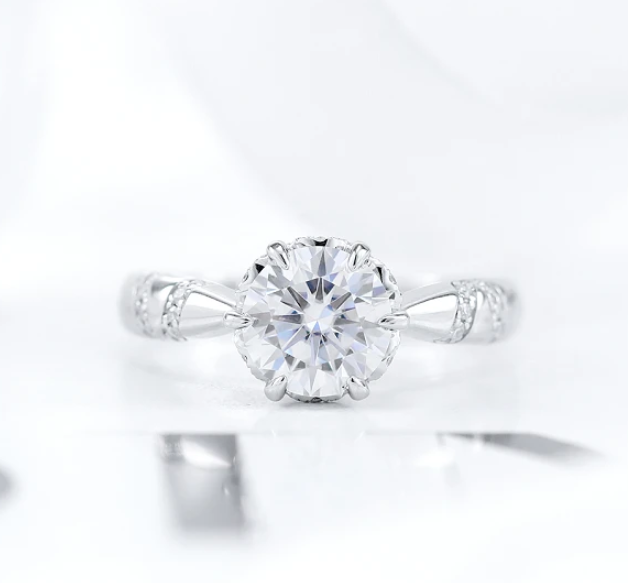 I choose a moissanite ring as my engagement ring and I never regret it!