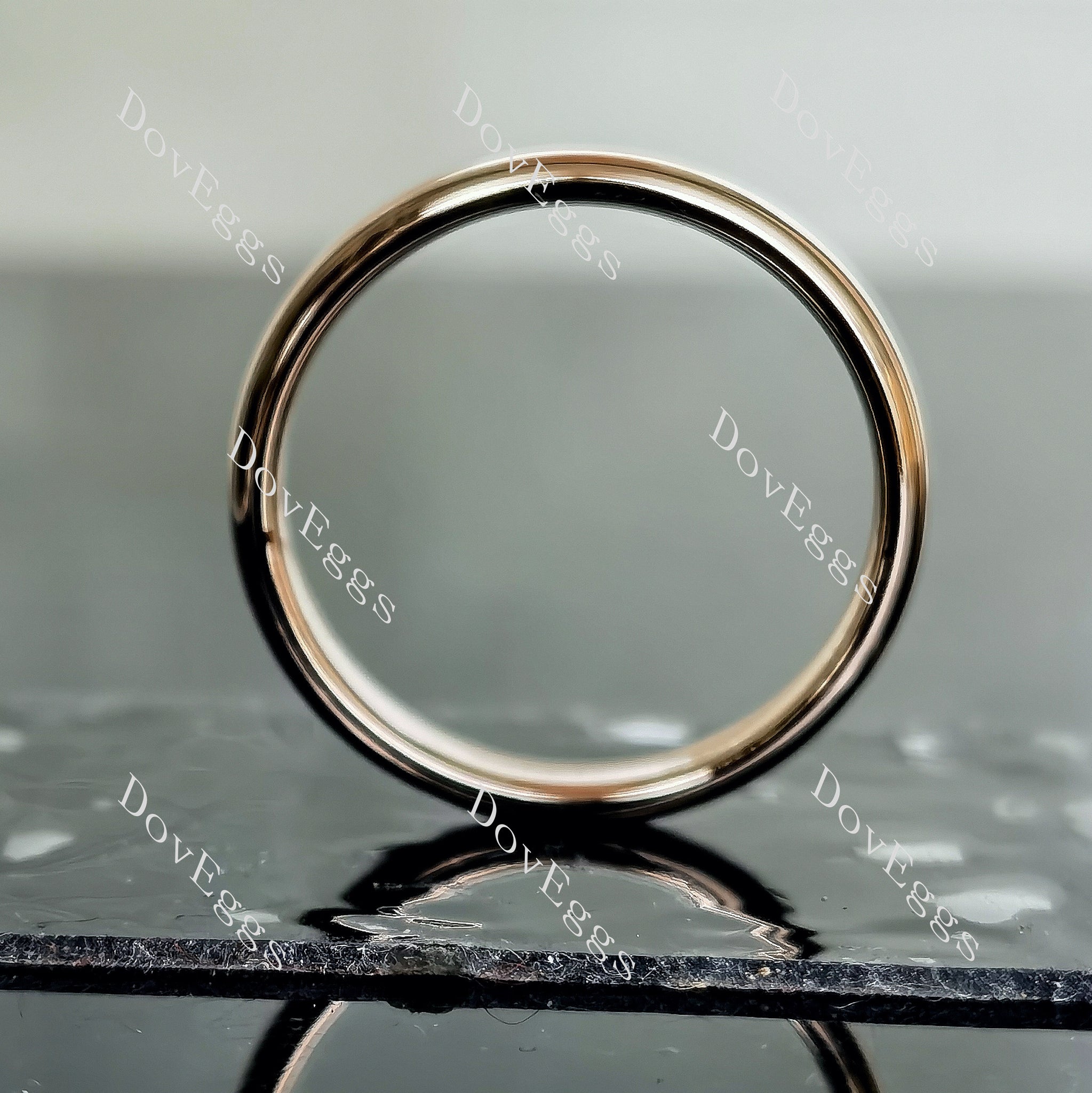 Doveggs plain wedding band-2.0/3.0mm band width