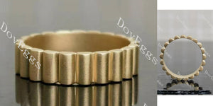 Doveggs grosgrain wide wedding band-5mm band width