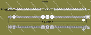 Doveggs round moissanite/lab grown diamond friendship bracelet