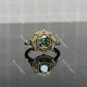 DovEggs halo vintage engagement ring semi-mount only(Exclusively to DovEggs Stones)