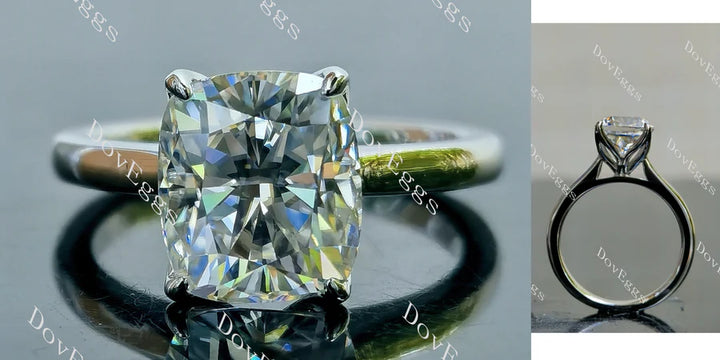 Doveggs solitaire engagement ring semi-mount only(Exclusively to DovEggs Stones) - DovEggs-Seattle
