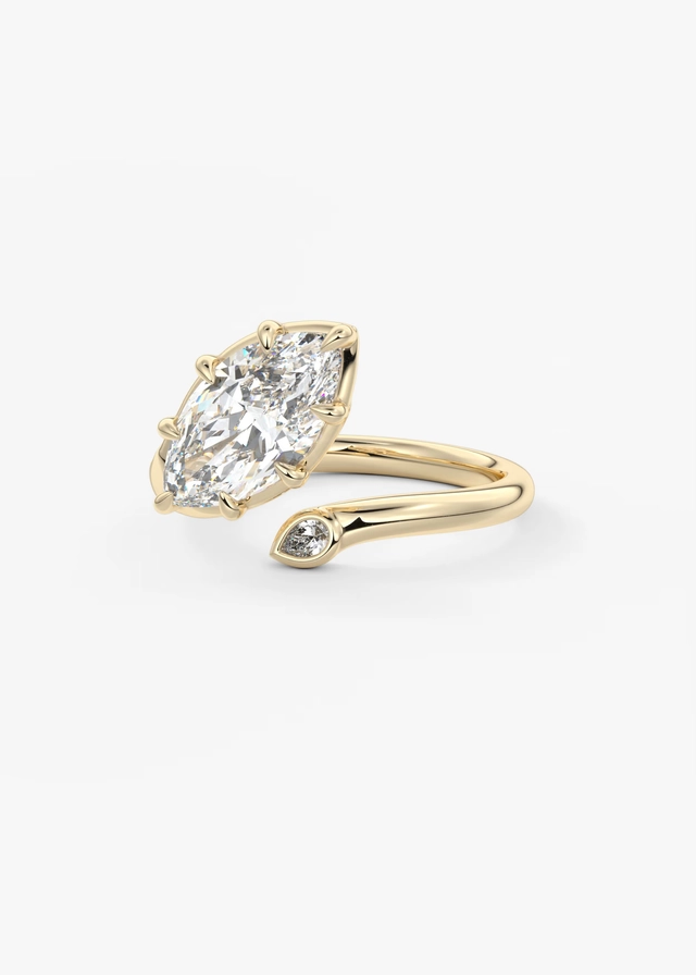 Group Order Bypass side stone all shape all color available engagement ring semi-mount only(Exclusively to DovEggs Stones)