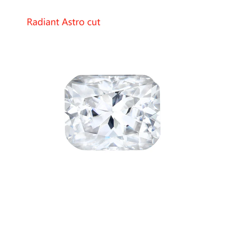 Doveggs 1ct-5ct Astro cut moissanite loose stone