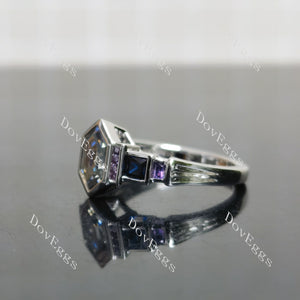 Doveggs Dovie Doutch Marquise cut channel bezel stardust grey moissanite engagement ring