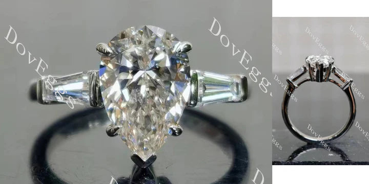 The Maddox three stones engagement ring semi-mount only(Exclusively to DovEggs Stones) - DovEggs-Seattle