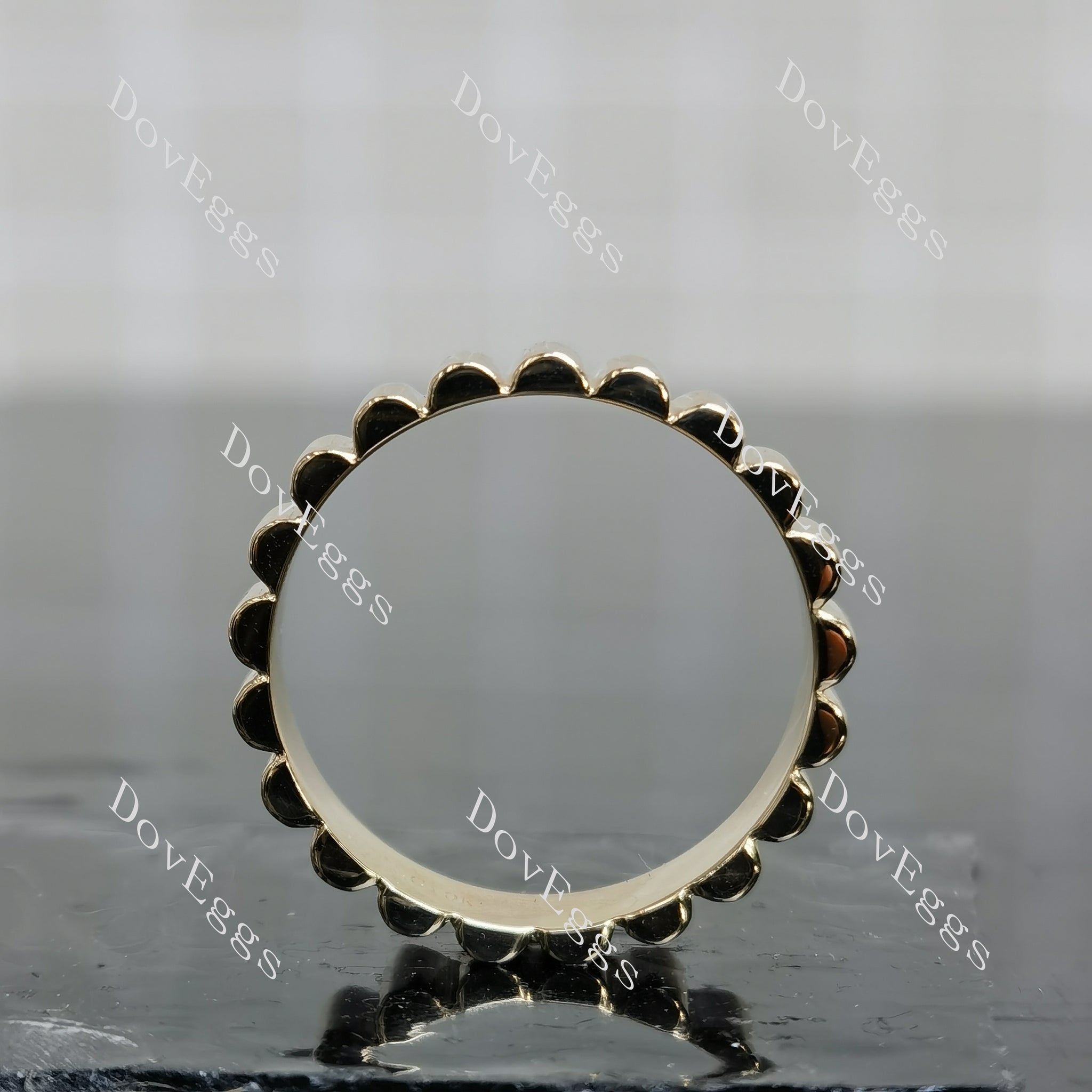 Doveggs grosgrain plain wide wedding band-5mm band width