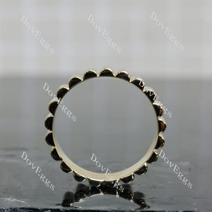 Doveggs grosgrain plain wide wedding band-5mm band width