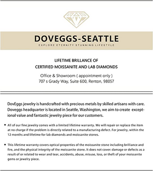DovEggs 2ct radiant vintage moissanite engagement ring