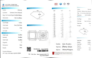 Doveggs 2.513ct radiant VVS2 Clarity Excellent cut Fancy Vivid Green lab diamond stone(certified)
