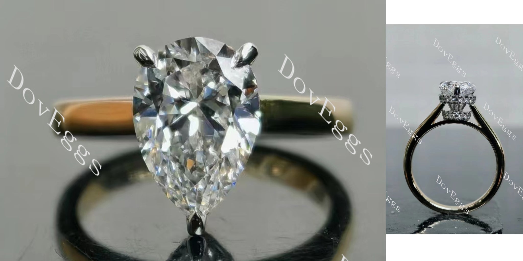 Pear Pave Lab Grown Diamond