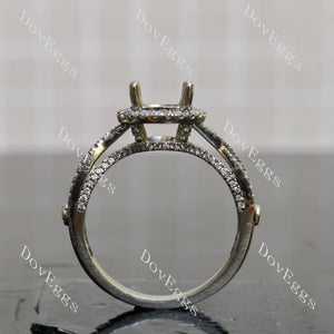 DovEggs halo engagement ring semi-mount only(Exclusively to DovEggs Stones)