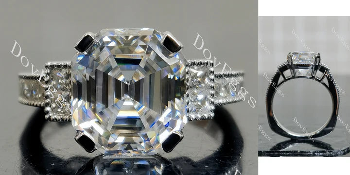 DovEggs pave side stones engagement ring only semi-mount only(Exclusively to DovEggs Stones) - DovEggs-Seattle