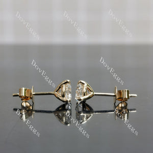 Doveggs Round Pave Lab Grown Diamond Earrings