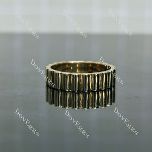 Doveggs grosgrain plain wide wedding band-5mm band width