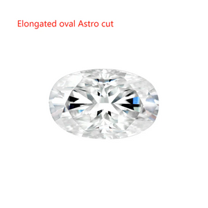 Doveggs 1ct-5ct Astro cut moissanite loose stone