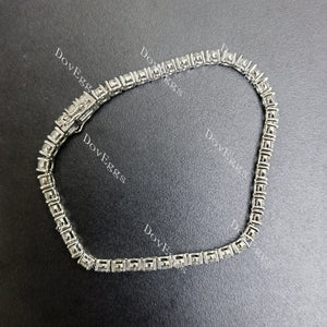 (7.5 inch) Doveggs 4mm round moissanite Tennis bracelet