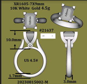 2ct version for #21637 ring