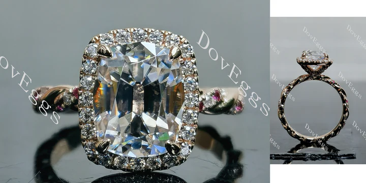 Doveggs pave halo engagement ring semi-mount only(Exclusively to DovEggs Stones) - DovEggs-Seattle