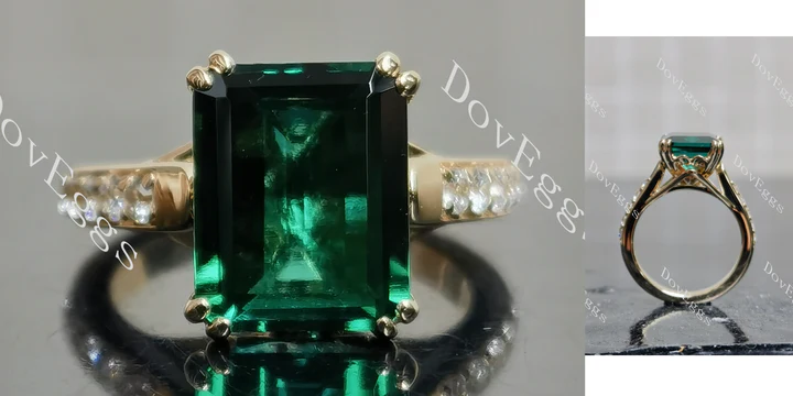 Doveggs pave vintage eternity engagement ring semi-mount only(Exclusively to DovEggs Stones) - DovEggs-Seattle