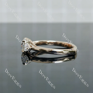 Doveggs three-stones eternity engagement ring semi-mount only(Exclusively to DovEggs Stones)