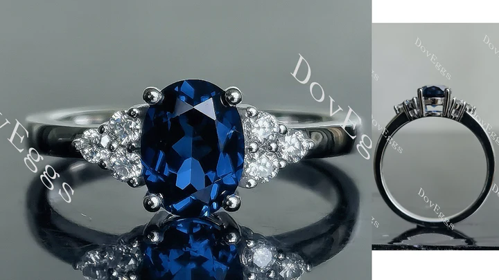 Doveggs side stones engagement ring semi-mount only(Exclusively to DovEggs Stones) - DovEggs-Seattle