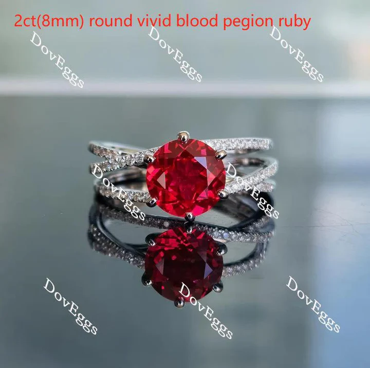 Doveggs split shanks pave engagement ring only semi-mount only(Exclusively to DovEggs Stones) - DovEggs-Seattle