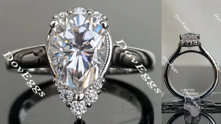 Doveggs art deco engagement ring only semi-mount only(Exclusively to DovEggs Stones) - DovEggs-Seattle
