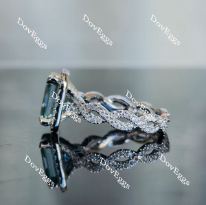 Doveggs full eternity pave engagement ring only semi-mount only(Exclusively to DovEggs Stones)