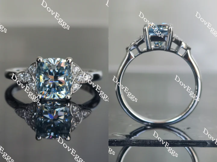 Doveggs side stones engagement ring only semi-mount only(Exclusively to DovEggs Stones) - DovEggs-Seattle