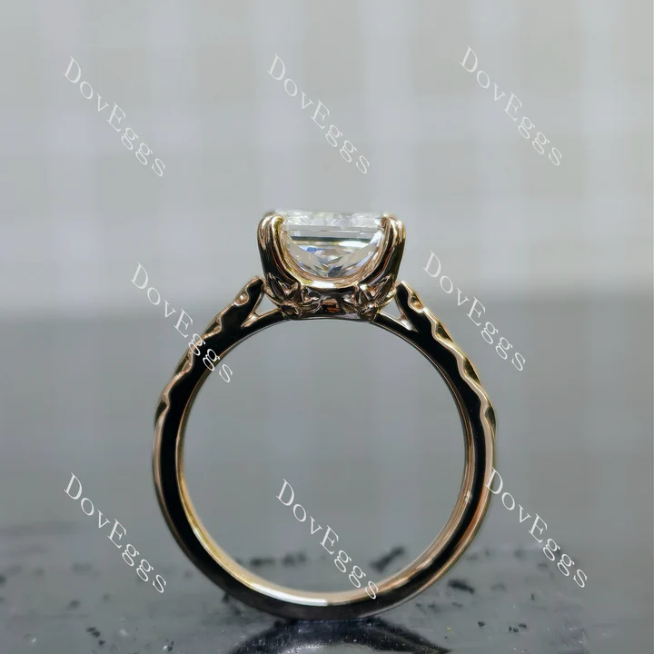 Brayleigh carved solitaire engagement ring only semi-mount only(Exclusively to DovEggs Stones)