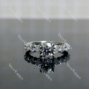 Doveggs pave engagement ring semi-mount only(Exclusively to DovEggs Stones)