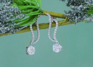 Doveggs drop & dangle earrings only semi-mount (Exclusively to DovEggs Stones)
