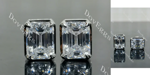 Doveggs solitaire stud earrings semi-mount only(Exclusively to DovEggs Stones)
