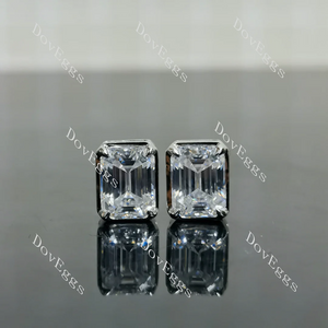 Doveggs solitaire stud earrings semi-mount only(Exclusively to DovEggs Stones)