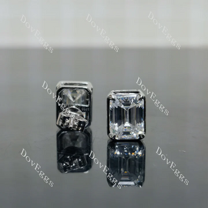 Doveggs solitaire stud earrings semi-mount only(Exclusively to DovEggs Stones)