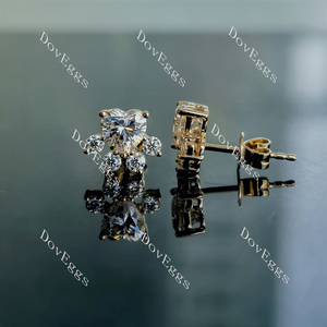 Doveggs pet paws stud earrings only semi-mount (Exclusively to DovEggs Stones)