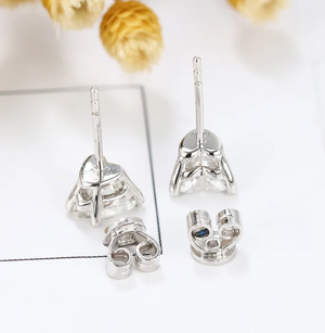 Doveggs solitaire stud earrings semi-mount only(Exclusively to DovEggs Stones)