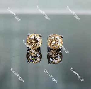 Doveggs solitaire stud earrings only semi-mount (Exclusively to DovEggs Stones)