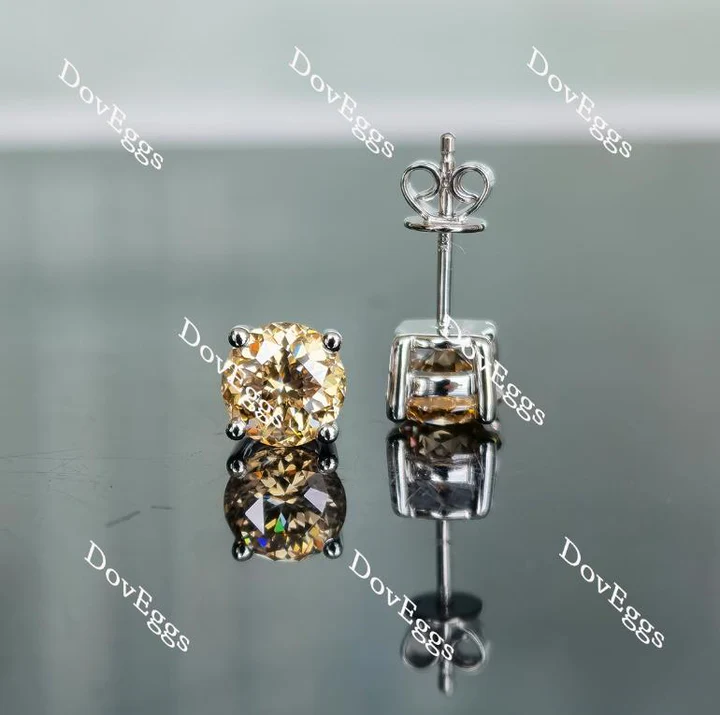 Doveggs solitaire stud earrings only semi-mount (Exclusively to DovEggs Stones)