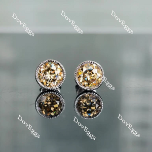 Doveggs solitaire stud earrings only semi-mount (Exclusively to DovEggs Stones)