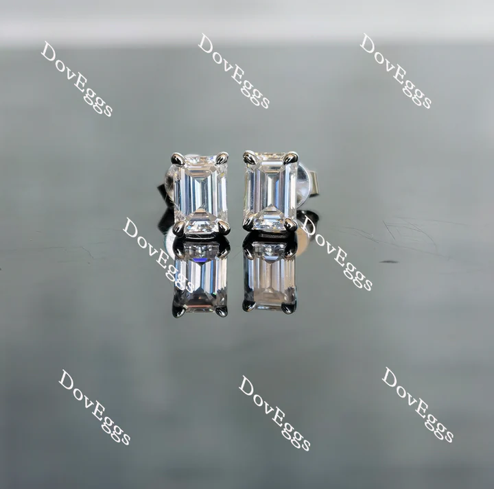 Doveggs solitaire stud earrings only semi-mount (Exclusively to DovEggs Stones)