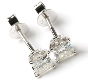 Doveggs solitaire stud earrings only semi-mount (Exclusively to DovEggs Stones)