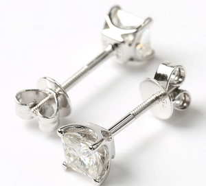 Doveggs solitaire stud earrings only semi-mount (Exclusively to DovEggs Stones)