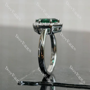Doveggs Dovie Doutch Marquise cut halo art deco colored gem engagement ring