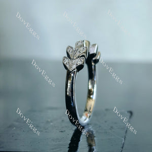 Doveggs round moissanite/lab grown diamond wedding band (wedding band only)-2.3mm band width