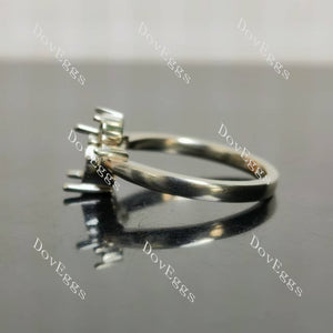 Doveggs pave engagement ring only semi-mount only(Exclusively to DovEggs Stones)