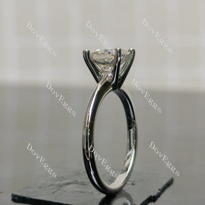 (size 8.75) Doveggs sterling silver 2ct cushion moissanite engagement ring