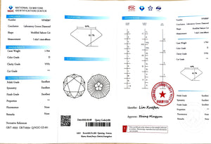 1.70ct Modified Sakura Cut D Color - VVS1 Clarity | Doveggs Certified